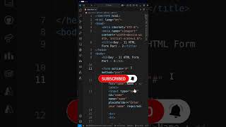 "HTML Forms in 60 Seconds! | Email, Password, Radio, Checkbox & File Upload | Day 11 #Coding #viral
