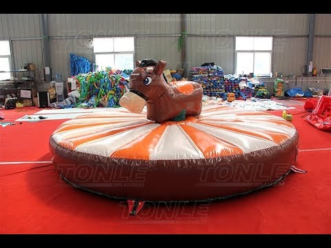 inflatable interactive games TL120-1 inflatable pull riding donkey