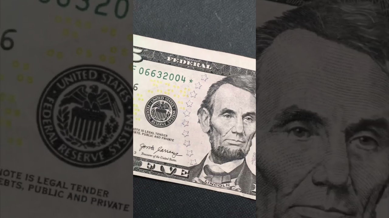 US $5 Bill - Rare Star Note - Look For Them!!! - YouTube display picture 1