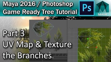 #3 How to UV Map & Texture a Tree in Maya | Maya Tree Tutorial
