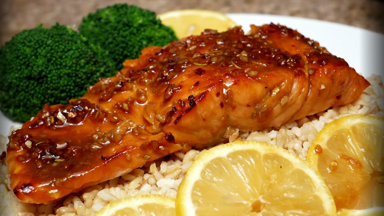 HOW TO MAKE HONEY GARLIC SALMON RECIPE - YouTube