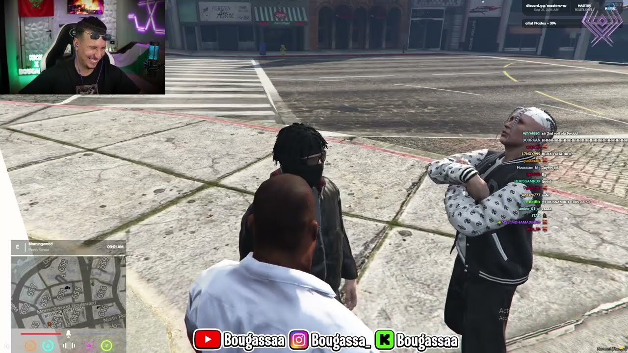 بوكاصا مرونها مع ڤولي 😂Bougassa GTA RP (Part1)