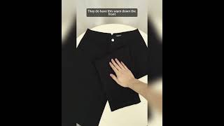 Flamingalssolid Sch Detail Mid Waist Barrel Leg Pants Without Belt