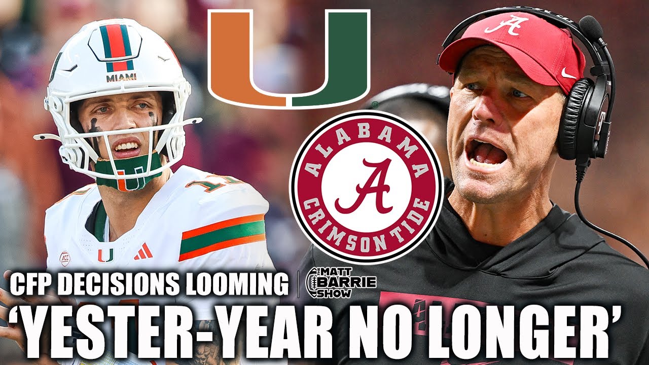 «ПЕРЕХОДИТЕ К 16 КОМАНДАМ!» — Алабама и Майами среди важных решений CFP | Шоу Мэтта Барри