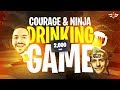 COURAGE AND NINJA DRINKING GAME FOR 2,000 WINS! (Fortnite: Battle Royale)