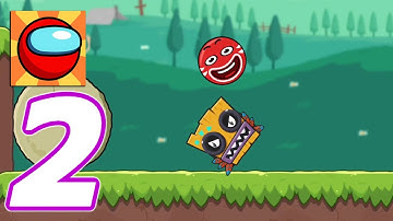 Bounce Ball 6: Red Bounce Ball Hero - Gameplay Walkthrough Part 2 - 10-16 Levels - Boss (Android)