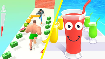 🟢 🟡 Muscle Rush Vs Juice Run All Levels Gameplay Walkthrough Android iOS Gaming NO. 28