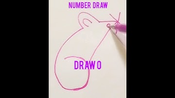 How To Easy Number Drawing || #shorts #youtubeshorts #ytshorts #drawing #numberdrawing #easy #colors
