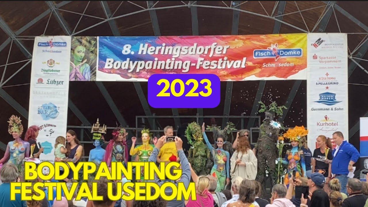 Bodypainting Festival Usedom 2023 - Heringsdorf - mit Siegerehrung 🥇🥈🥉 