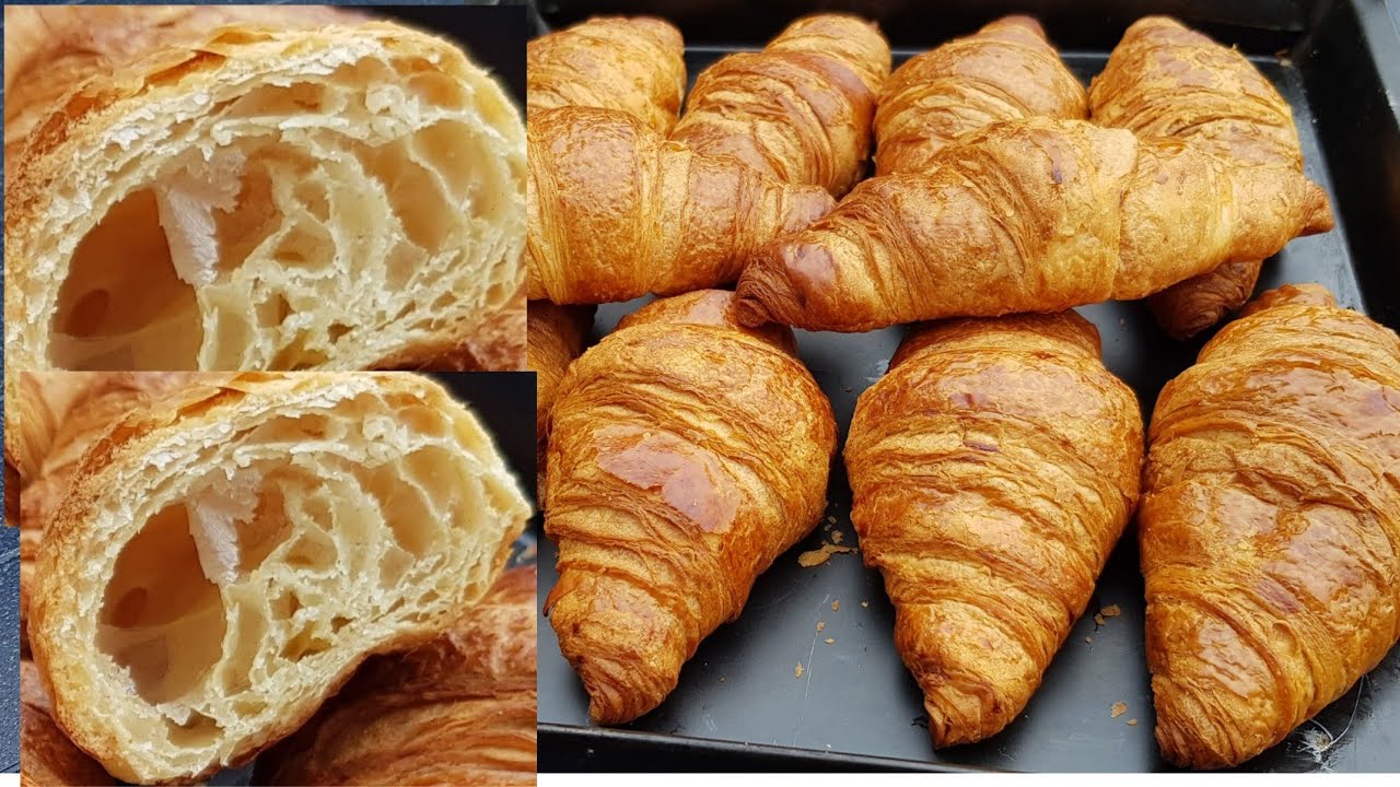 👌ها الوصفة الي كتقلبو عليها كرواصة مورقة ومخرقة من الداخل بحال المخابز الكبرى كرواسون/الكرواسون