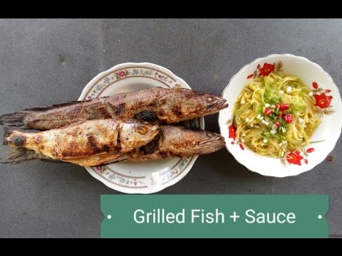 grilled fish recipe Countryside Khmer Food/Grilled Fish Countryside in Cambodia/Food in Cambodia