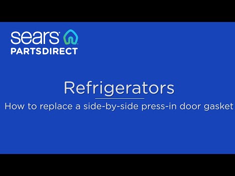 How to replace a side-by-side refrigerator press-in door gasket