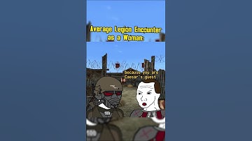 Average Legion Encounter as a Woman in Fallout New Vegas be like: #fallout #memes #shorts