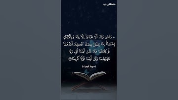 وبالوالدين إحسانا ، تلاوة عذبة من سورة الإسراء للقارئ مصطفى جيد