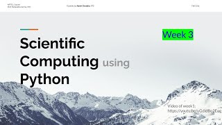 Celebrity Week 3: Plots | Files | Non dimensionalisation | NPTEL Scientific Computing using Python Wealth