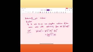Matrices and Determinants Question Three #youtubeshorts