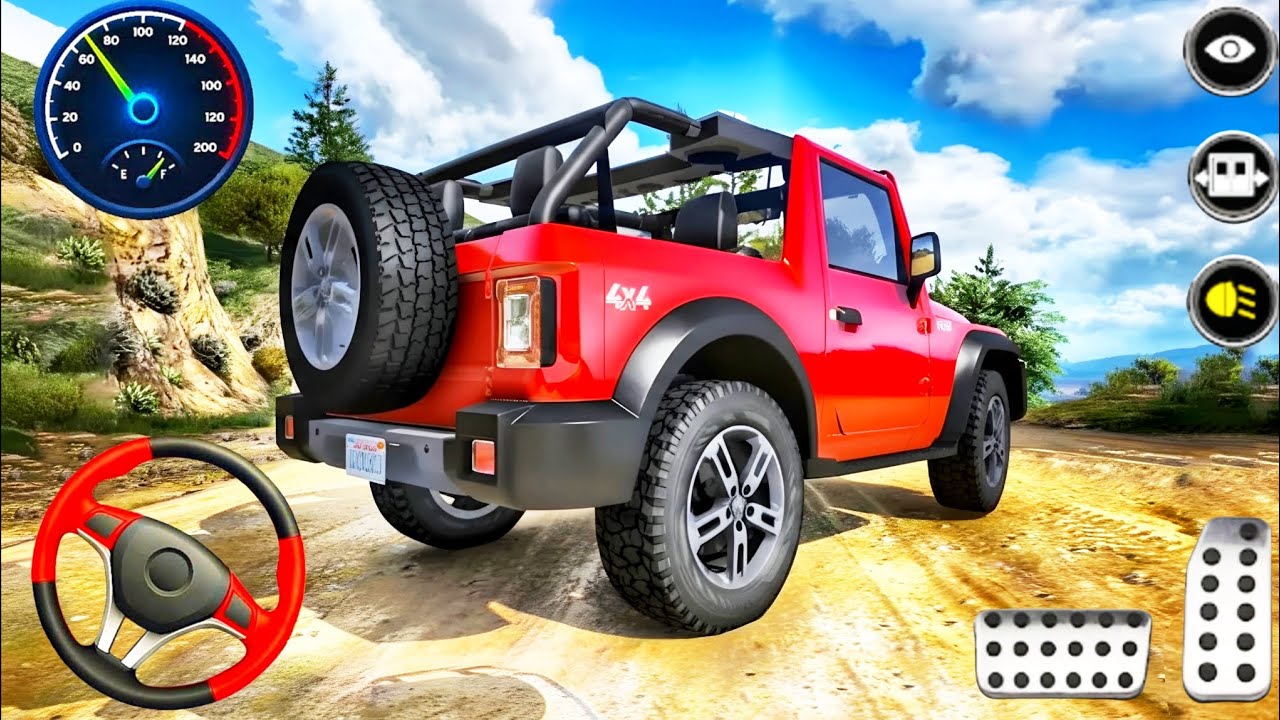 Extreme 4x4 Off-Road Challenge | Red Jeep Mountain Climb - Android Gameplay 