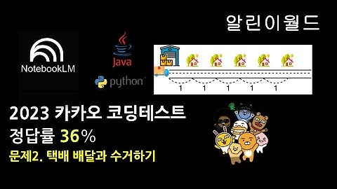 [NotebookLM]🔥정답률 36% 2023 카카오 코딩테스트 2번 | 택배 배달과 수거하기 | greedy하게 생각하자!