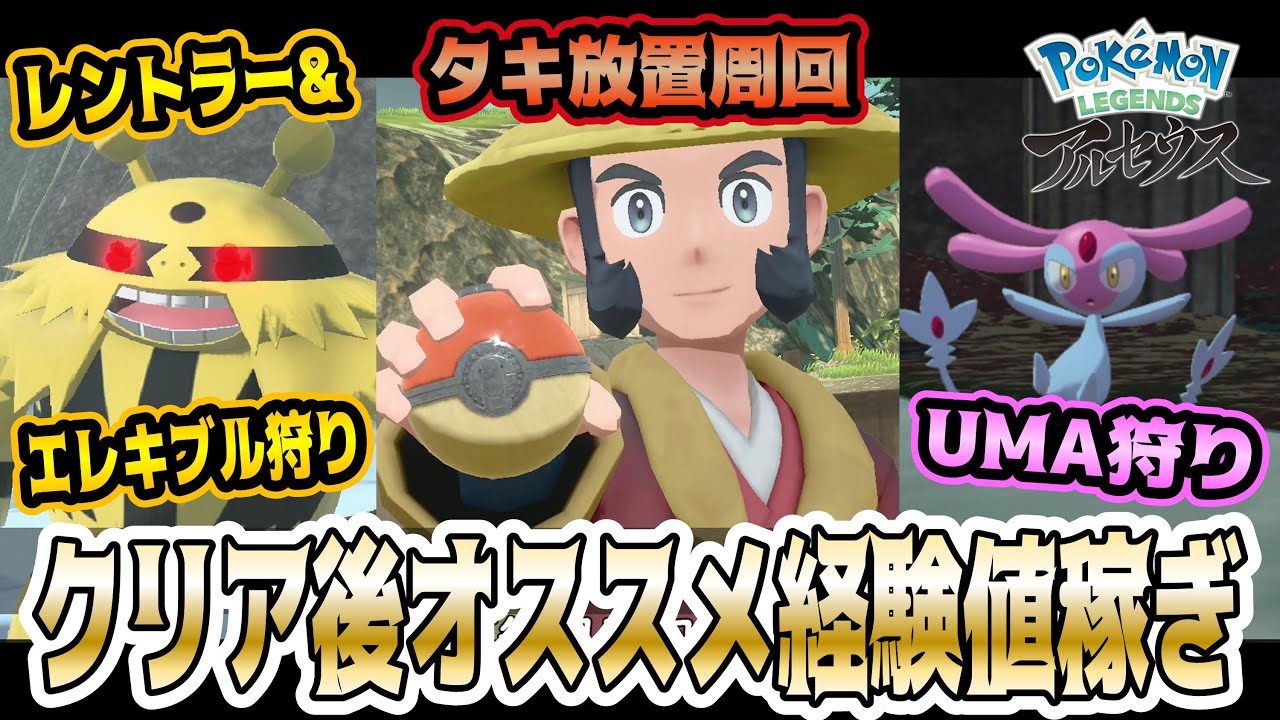 レジェンズアルセウス】個人的にオススメなクリア後の経験値稼ぎの方法
