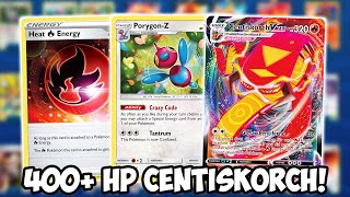 400+ HP Centiskorch VMAX/Porgyon-Z Deck! Unstoppable! Darkness
