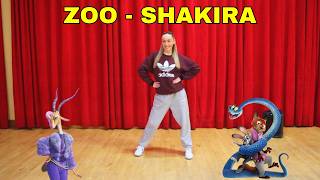 Kids Dance Warm-Up Zoo - Shakira Zootopia 2 Follow Along