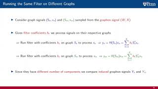 Lecture 10.4 - Transferability of Graph Filters: Theorem
