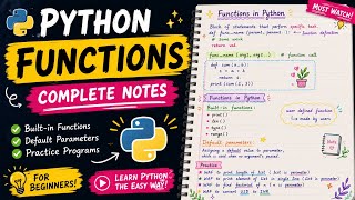 Python Functions Explained — Write Cleaner Code in Minutes! 🐍||Codesanhita 