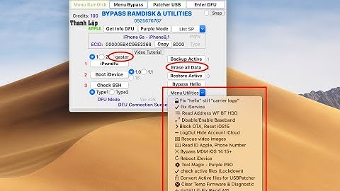 Bypass Ramdisk passcode | Hello Screen iOS 15, 16 by USBPatcher iPwndfu easy with gaster A8-A11