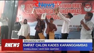 Penetapan Nomor Urut Calon Kades Karanggambas