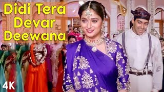 Didi Tera Devar Deewana | 4K Video | Salman Khan | Madhuri Dixit | 🎧 HD Audio