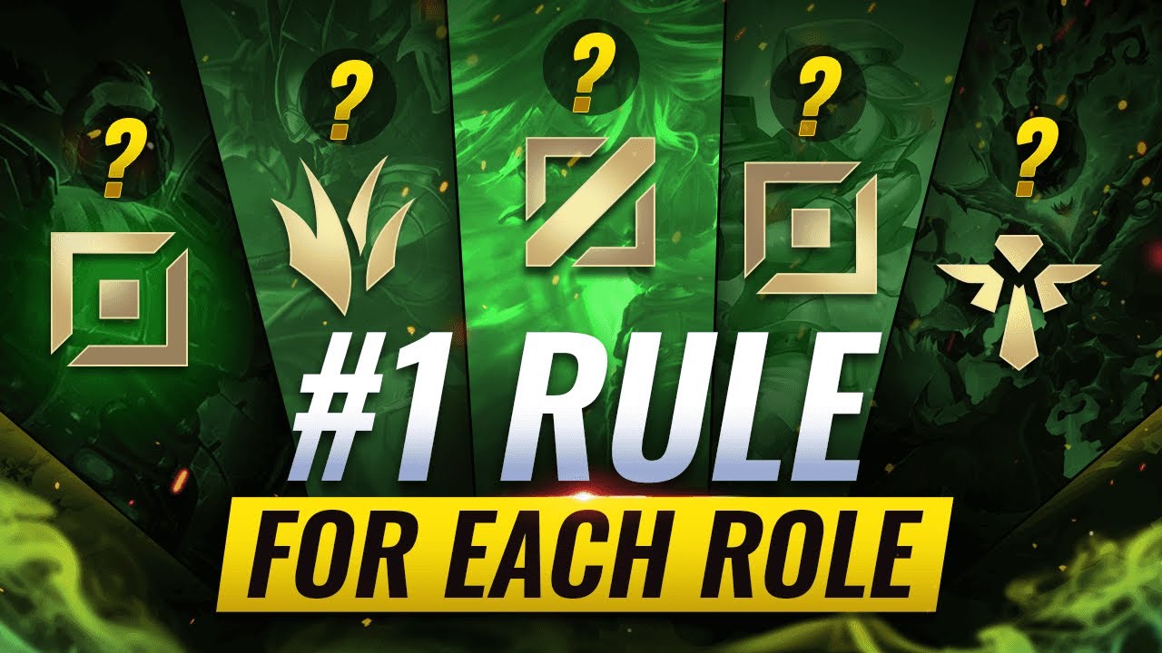 The GOLDEN RULE For EVERY ROLE In League of Legends - Patch 12.5