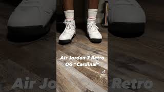 Nike Air Jordan 7 Retro Og Cardinal On Feet