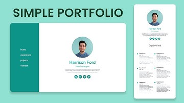 Simple Portfolio Website with React & Tailwind Tutorial