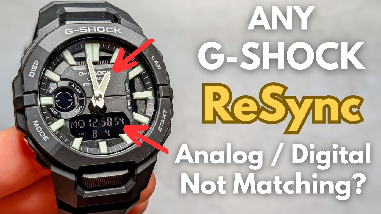 How To Reset ANY G-Shock | Analog Hands Doesn't Match Digital