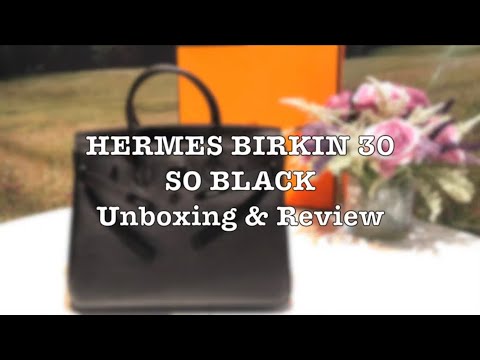 SO BLACK Birkin - Unboxing & Review 