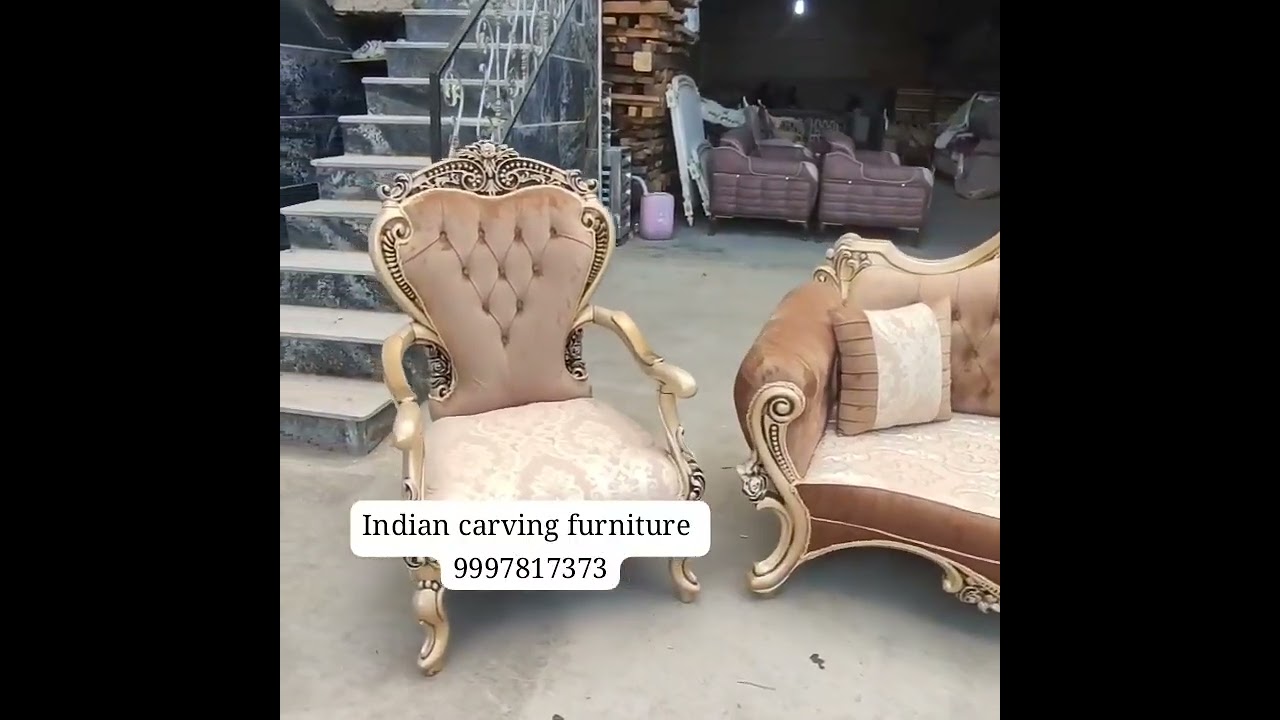 Traditional Royal Hand Carved sofa set 