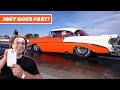 Racing My Dad's 3000hp Twin Turbo 56 Chevy For The First Time!