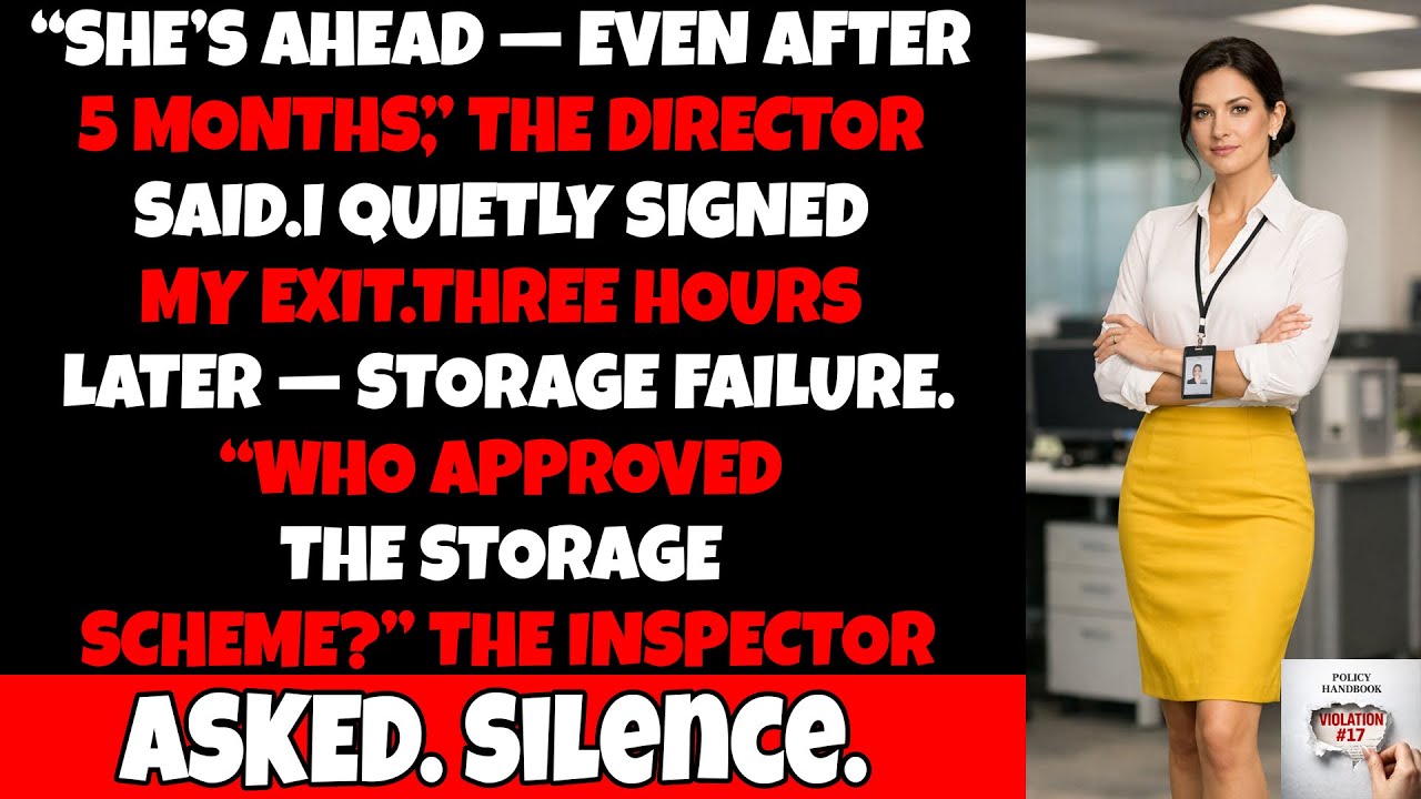 She Quietly Resigned. Hours Later, the Storage Collapsed.