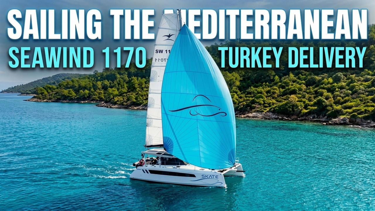 ⁣Sailing the Mediterranean  | Seawind 1170 Turkey Delivery