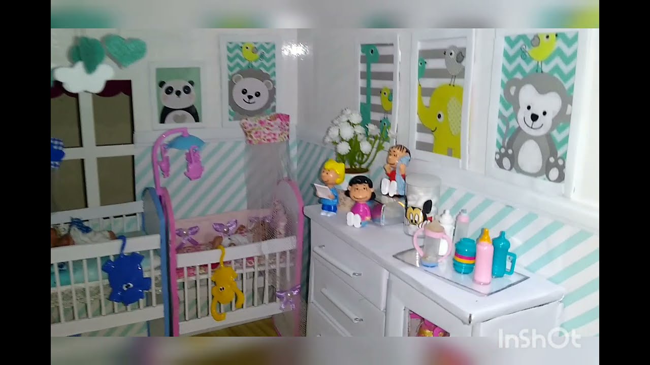 Aprenda a fazer cômoda para os bebês da Barbie / Diy cardboard dresser Barbie baby