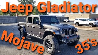 Jeep Gladiator Mojave Leveled On 35's Walk Around and Test Drive