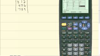 Technology in College Algebra - Matrix Determinants - TI-89