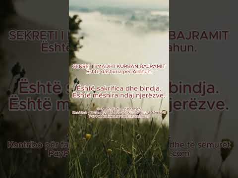 SEKRETI I MADH I KURBAN BAJRAMIT #rukje #viral #trending #kosova #shqip #kurani #dua #life