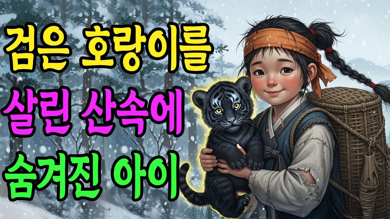 까만 고양이인 줄 알고 키운 새끼 호랑이와 산속에 숨겨진 귀신 아이가 조선을 뒤집은 이야기 | 야담 옛날이야기 오디오북 전설 민담