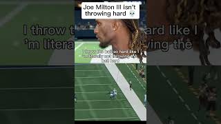 Joe Milton doesn't throw hard?! 💀