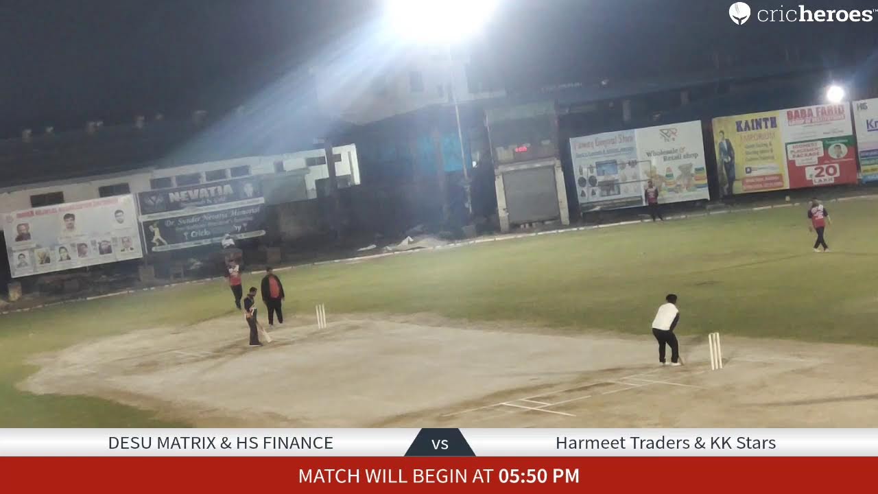 Live Cricket Match | DESU MATRIX & HS FINANCE vs Harmeet Traders & KK Stars | 14-Feb-23 05:50 PM 26