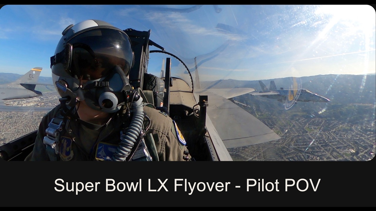 Super Bowl LX Flyover Pilot POV