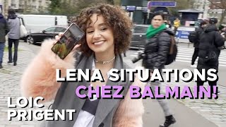 LENA SITUATIONS RENCONTRE OLIVIER ROUSTEING AU DEFILE BALMAIN ! By Loic Prigent