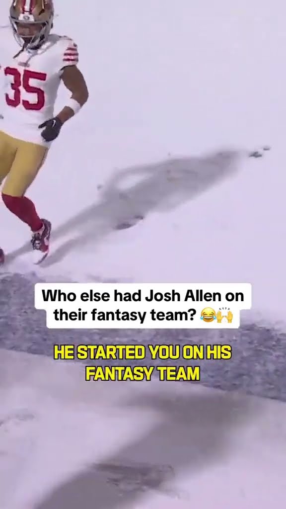 Josh Allen is happy to start himself in Fantasy