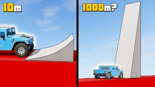 Vehicles VS Different Ramp Angles in BeamNG.drive